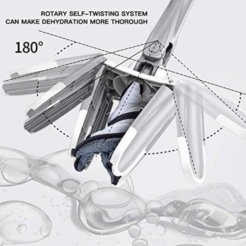 Швабра з віджимом X-Type Mop для швидкого прибирання White