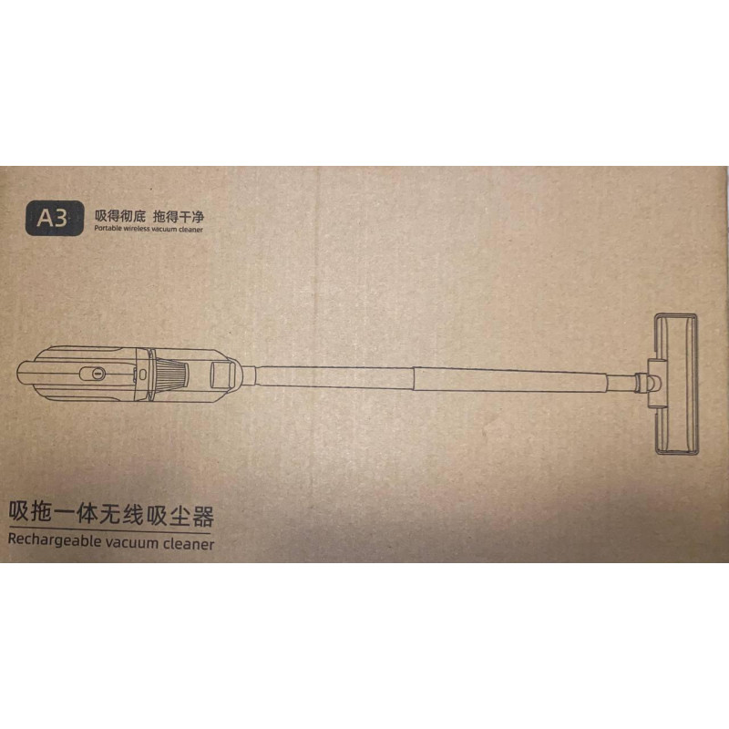 Вакуумний пилосос ручний з нержавіючої сталі з акумулятором 1800мАч A3 Білий Вакуумний пилосос ручний з нержавіючої сталі з акумулятором 1800мАч A3 Білий
