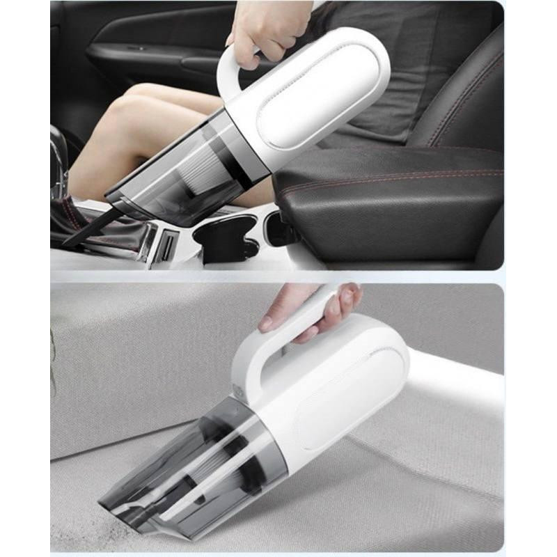 Вакуумний пилосос ручний з нержавіючої сталі з акумулятором 1800мАч A3 Білий Вакуумний пилосос ручний з нержавіючої сталі з акумулятором 1800мАч A3 Білий