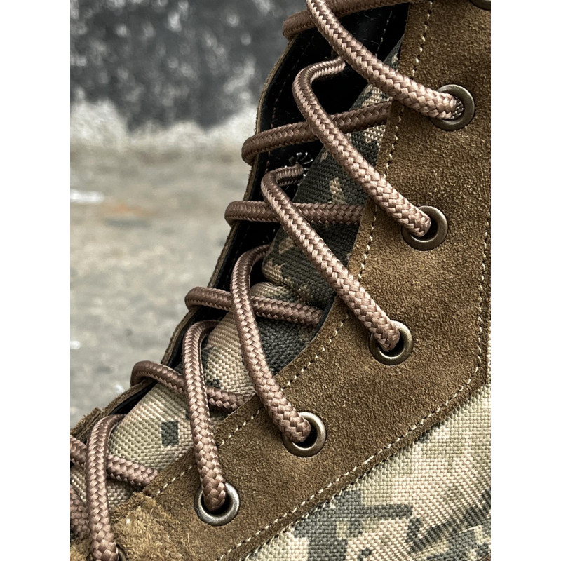 Берці тактичні чоловічі Light Boots 40 (26,5см) Весна/Літо шкіра та кордура черевики легкі (Койот-Піксель)