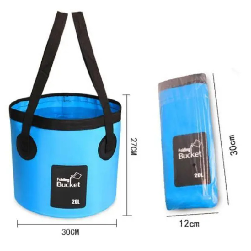 Портативний автомобільний душ туристичний з ємністю для води 20л Washing Spray With Bucket Blue/Grey Портативний автомобільний душ туристичний з ємністю для води 20л Washing Spray With Bucket Blue/Grey