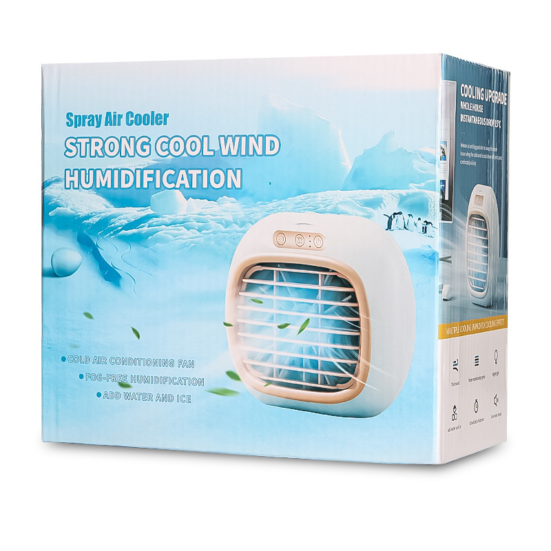 Портативний міні-кондиціонер Fast Air домашній з низьким рівнем шуму 3 швидкості 15 Вт White