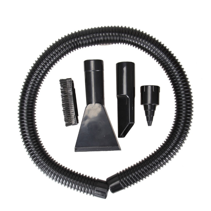 Автомобільний вакуумний пилосос Car Cleaner від прикурювача 12В 100Вт з 4 насадками Red/Black (VC-17892)