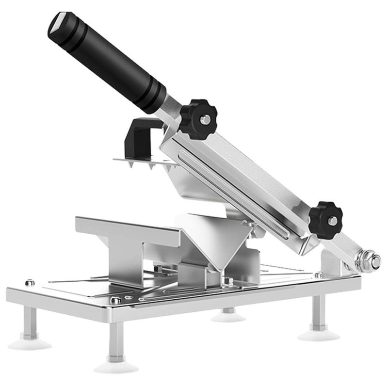 Ручний слайсер нож для нарізки м'ясних, ковбасних та сирних виробів з нержавіючої сталі Food Slicer YK114 Silver Ручний слайсер нож для нарізки м'ясних, ковбасних та сирних виробів з нержавіючої сталі Food Slicer YK114 Silver