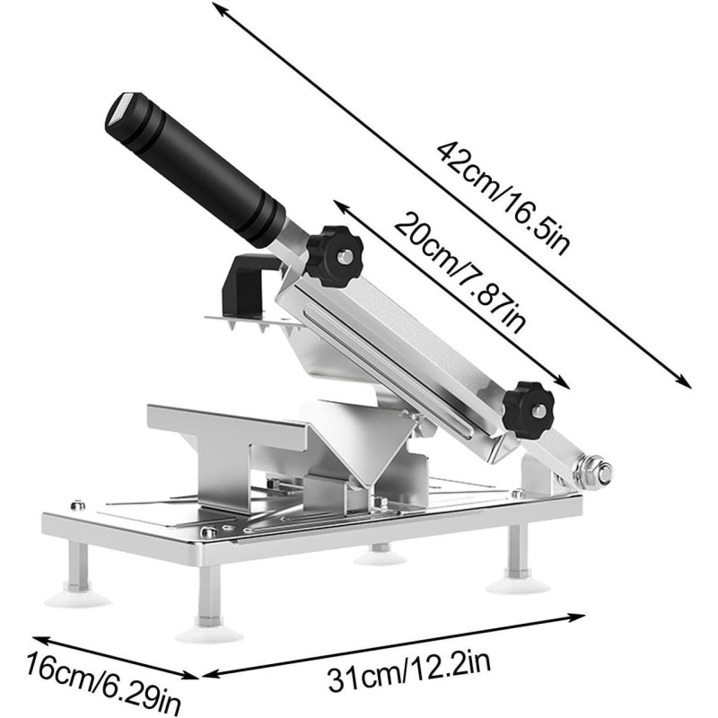 Ручний слайсер нож для нарізки м'ясних, ковбасних та сирних виробів з нержавіючої сталі Food Slicer YK114 Silver Ручний слайсер нож для нарізки м'ясних, ковбасних та сирних виробів з нержавіючої сталі Food Slicer YK114 Silver