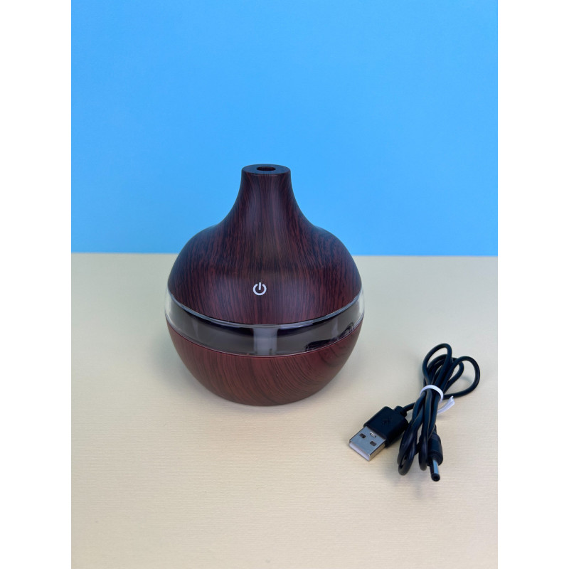 Компактний зволожувач повітря Smells Damp аромадіфузор з USB 300мл Коричневий (SD-789)