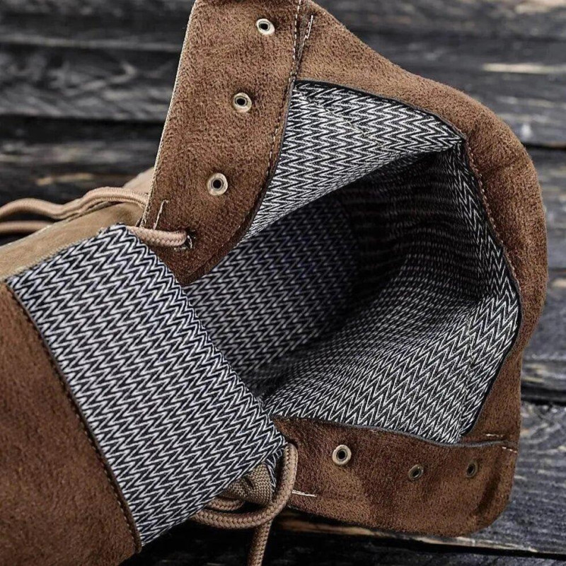 Берці тактичні унісекс 36 (23.5 см) всесезонні вологостійкі зі шкіри нубук Pamir Ukr-Tec 1209975 Коричневий