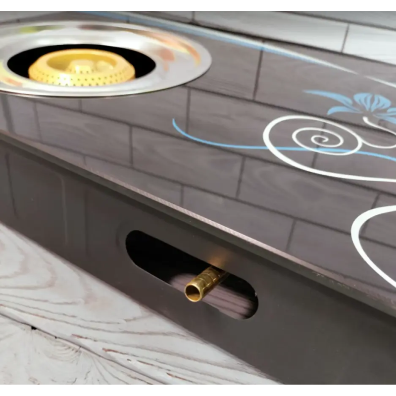 Настільна газова плита на 2 конфорки під балонний газ нержавіюча сталь Rainberg RB-2231 Black Настільна газова плита на 2 конфорки під балонний газ нержавіюча сталь Rainberg RB-2231 Black