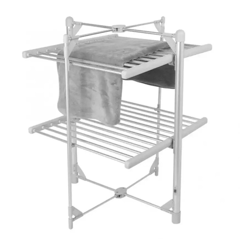 Електрична сушарка для білизни 2-ярусна підлогова 220 Вт розкладна 1 режим Besser Gray
