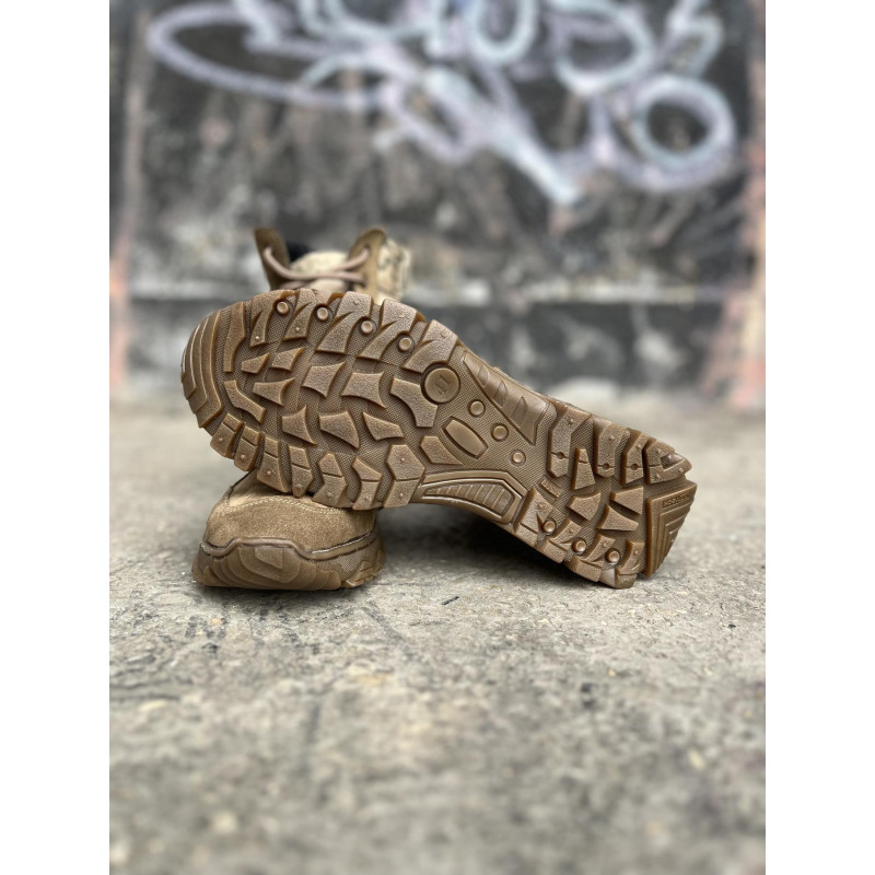 Берці тактичні чоловічі Light Boots 40 (26,5см) Весна/Літо шкіра та кордура черевики легкі (Койот-Піксель)