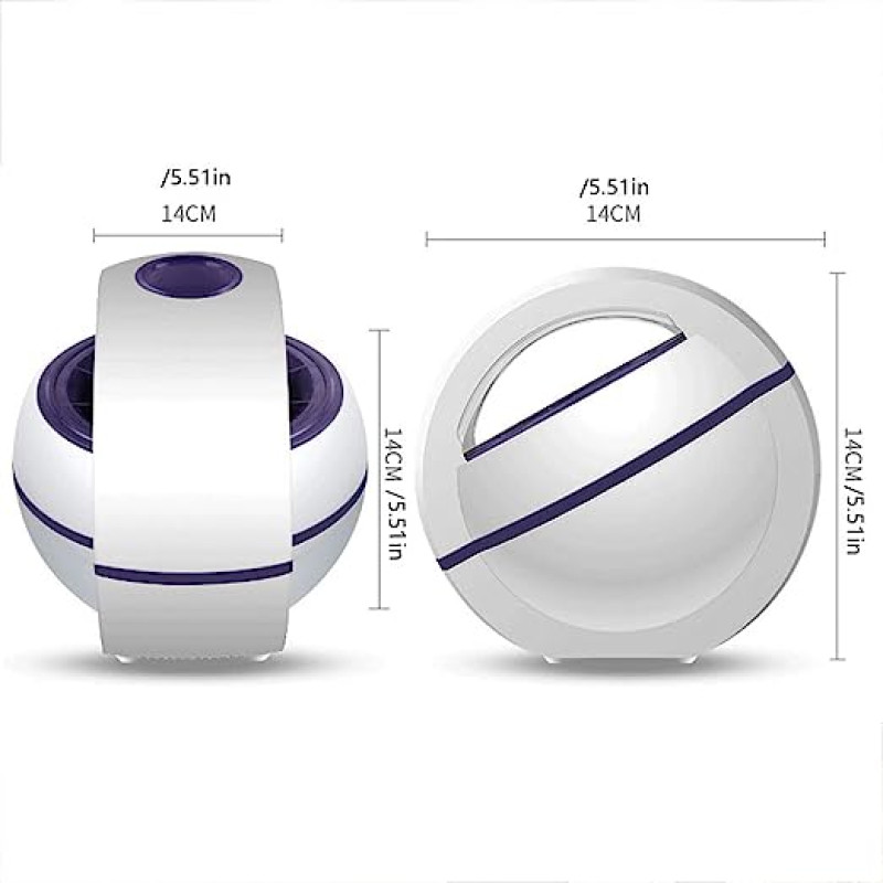 Знищувач комах антимоскітна лампа-пастка з всмоктувальним вентилятором Photocatalysis Suction Type Mosquito Killer Білий