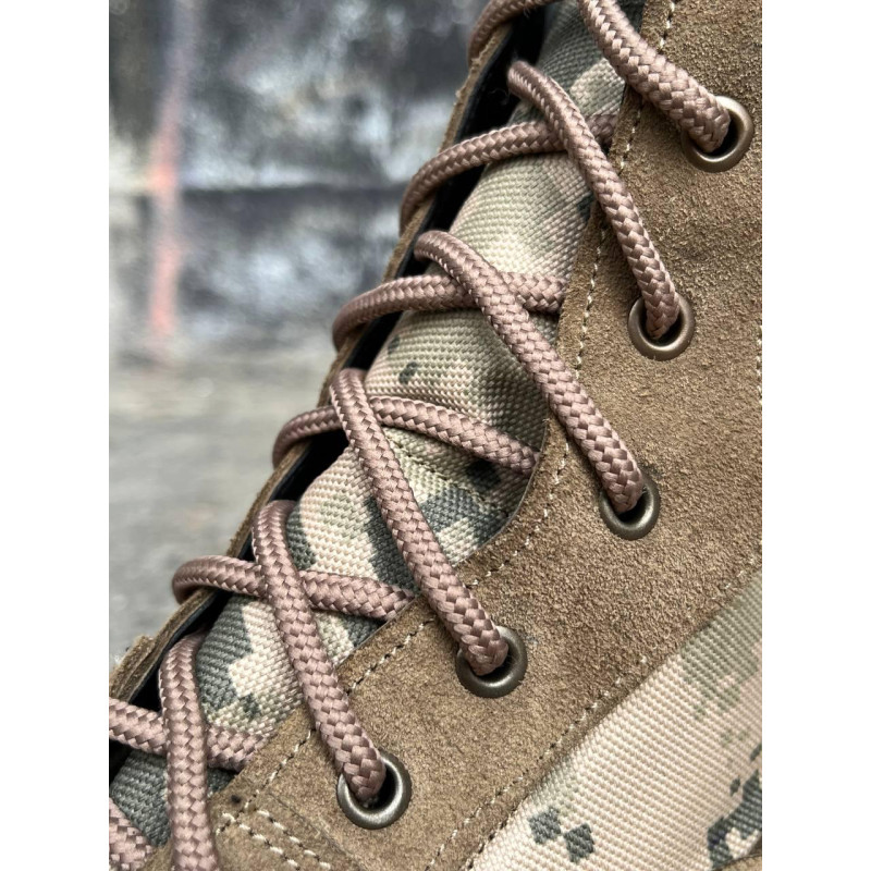 Берці тактичні чоловічі Light Boots 41 (27 см) Весна/Літо шкіра та кордура черевики легкі (Койот-Піксель)