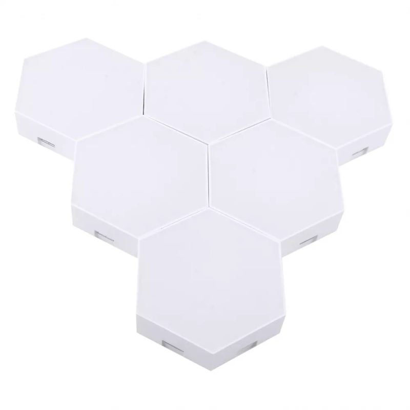 Модульний настінний LED світильник з 6 шт. Bluetooth APP, Music Rhythm з пультом ДУ RGB Smart White