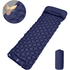 Надувной водонепроницаемый матрас каремат Easy Camping 190х58х5см коврик для кемпинга и туризма (EC-7867) Blue