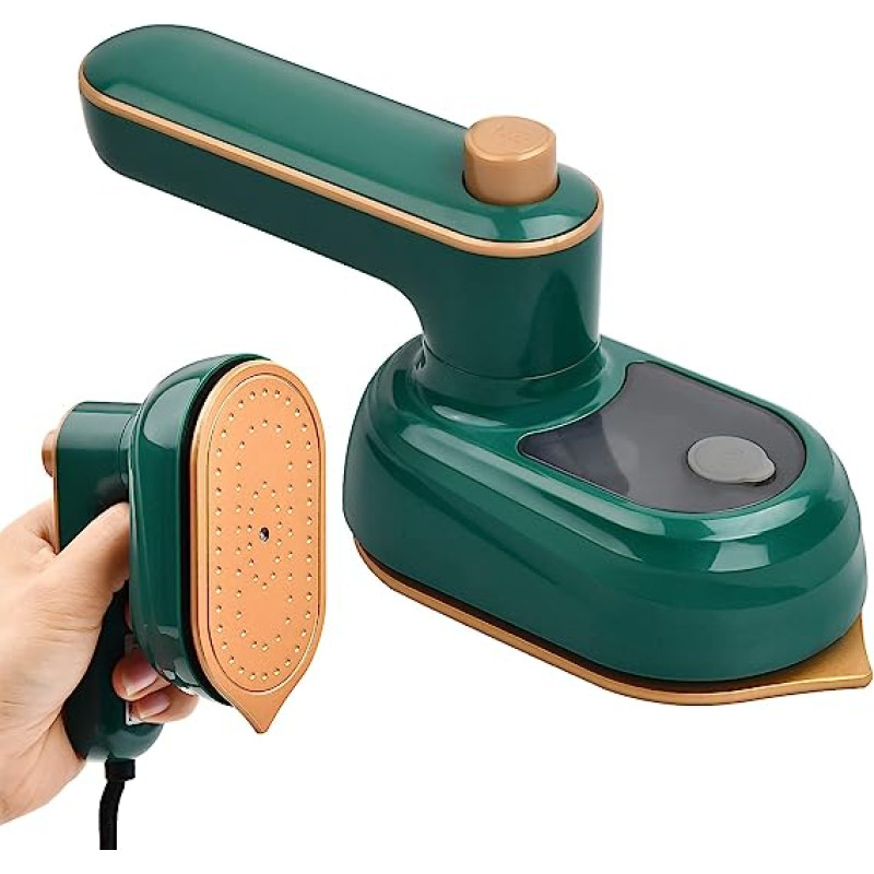 Портативна дорожня міні праска відпарювач для одягу електрична для сухого та вологого прасування 33 Вт Green