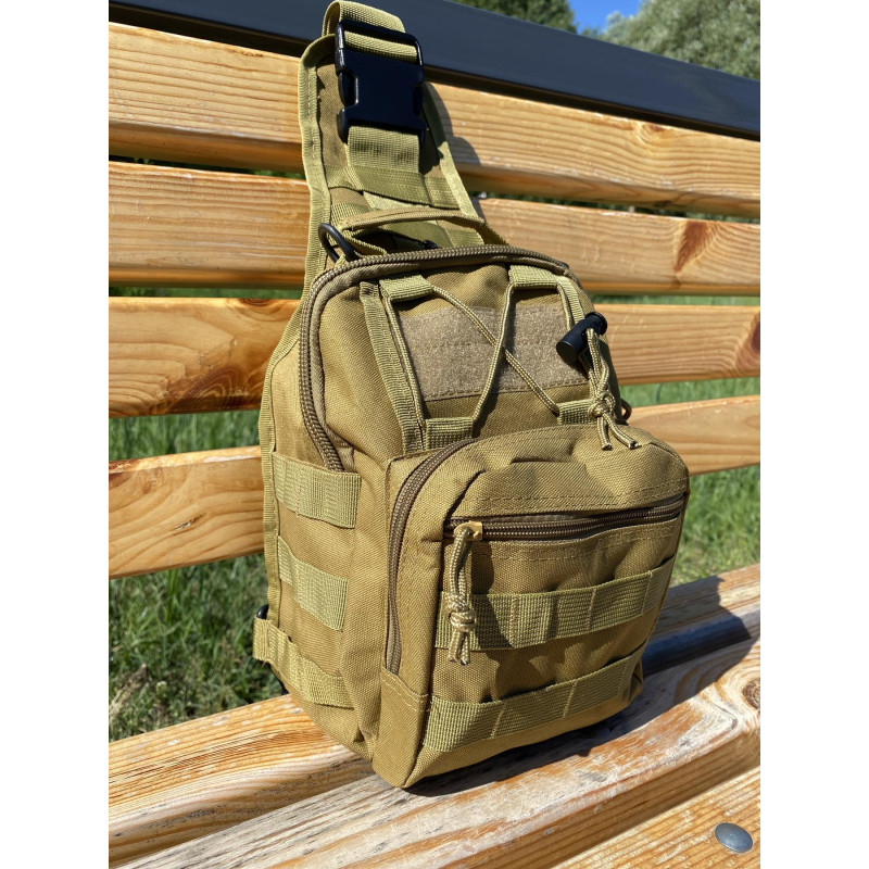 Тактичний рюкзак Tactic Backpack сумка на плече 10л 28х10х20 см (Koyot) Тактичний рюкзак Tactic Backpack сумка на плече 10л 28х10х20 см (Koyot)