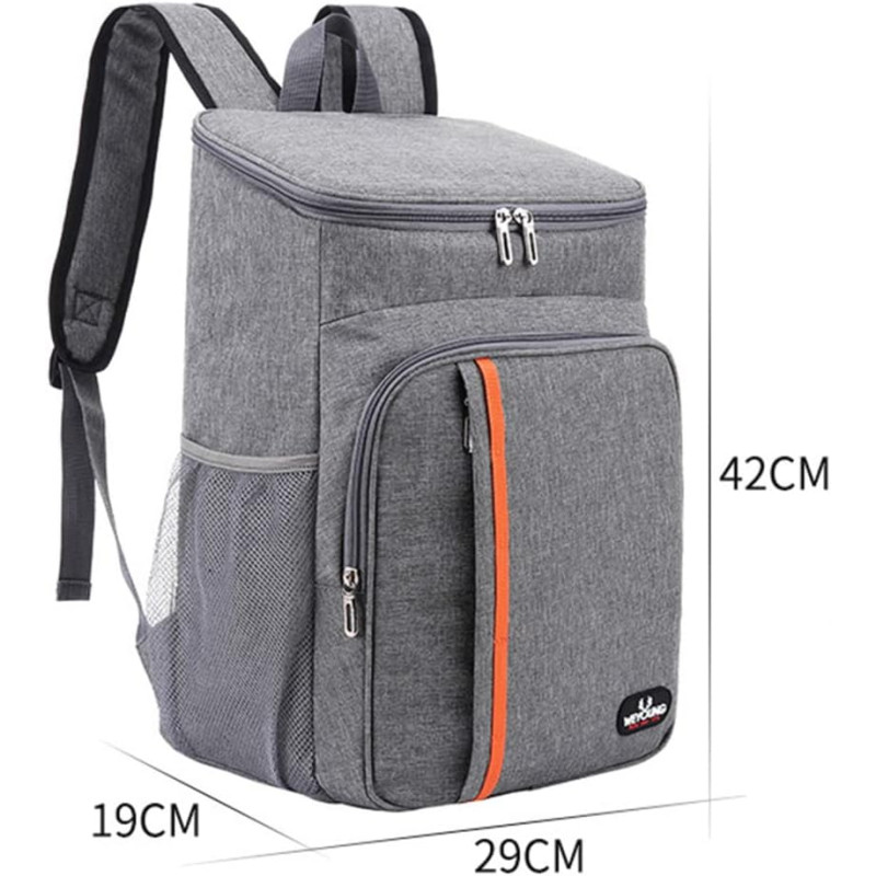 Герметичний рюкзак-холодильник термосумка для пікніка, подорожей та кемпінгу FT-9877 Grey