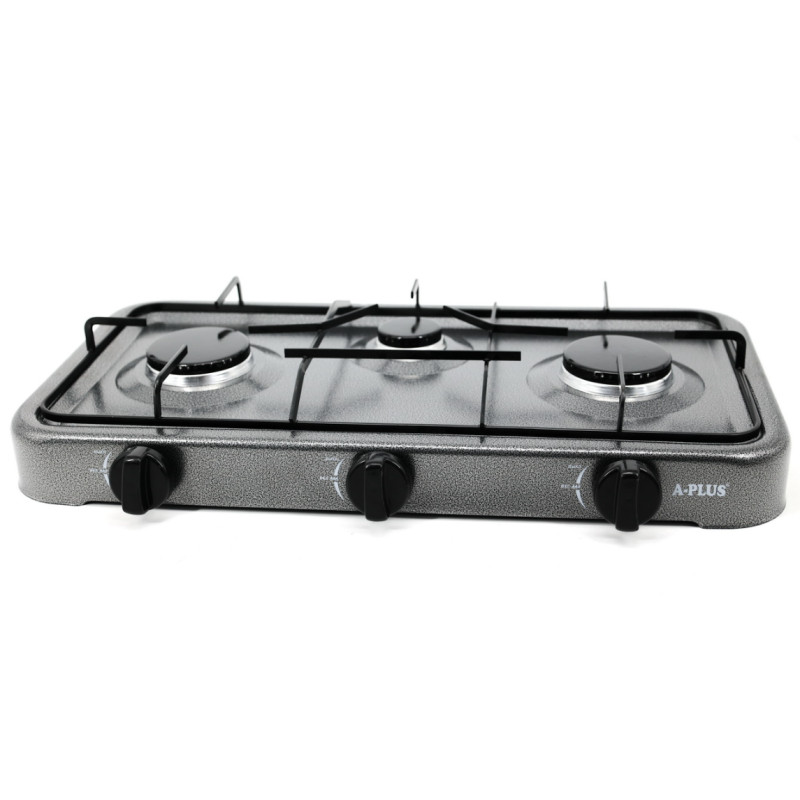 Настільна газова плита на 3 конфорки Таганок під балонний газ (A-PLUS 2107)
