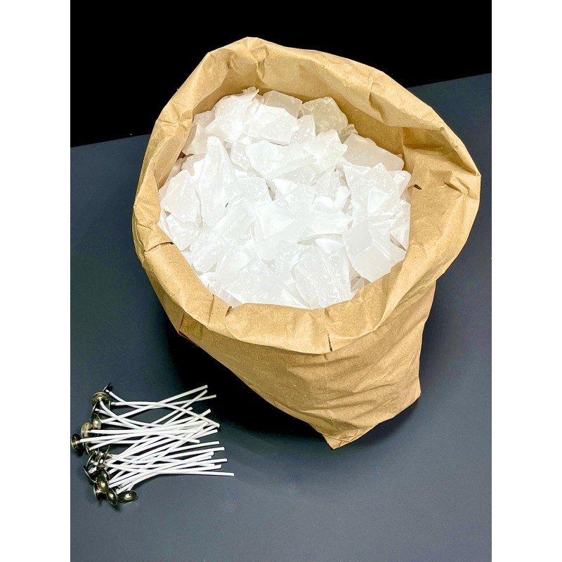 Сировина на 25 свічок, харчовий гідроочищений парафін з приємним запахом Білий Сировина на 25 свічок, харчовий гідроочищений парафін з приємним запахом Білий