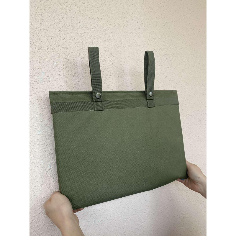 Каремат для сидіння Оксфорд 600D з наповнювачем ізолон та кріпленням MOLLE на пояс 32x42x2,5см Хакі