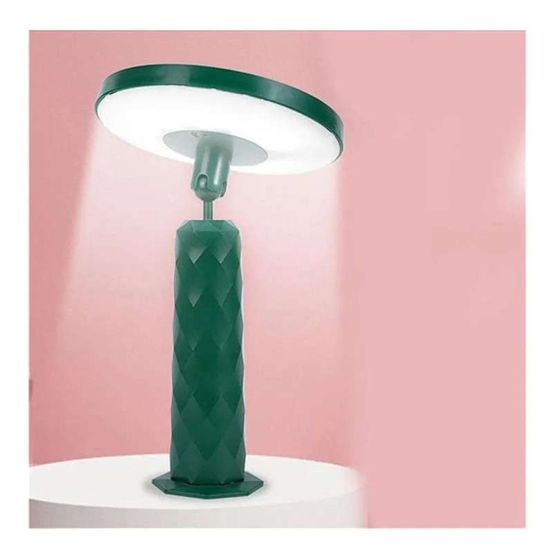 Дзеркало-нічник кругле поворотне Magic Mirror з LED підсвічуванням SM-1126 Green