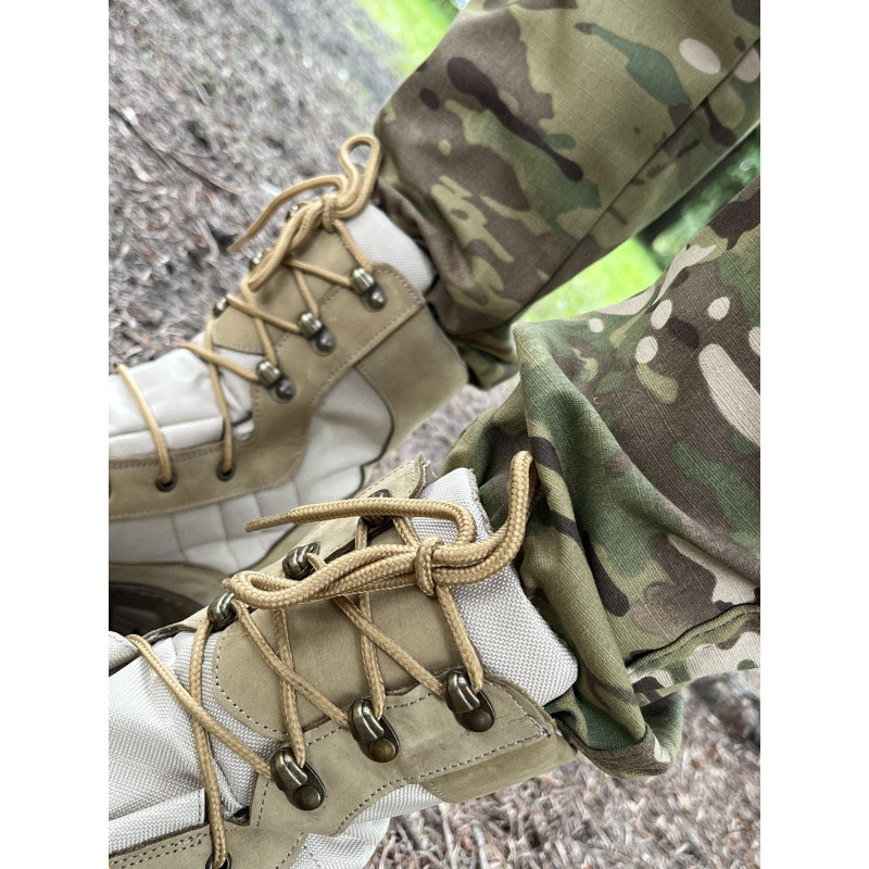 Берці тактичні чоловічі Light Boots 40 (26,5см) Весна/Літо нубук та оксфорд черевики легкі (Койот)