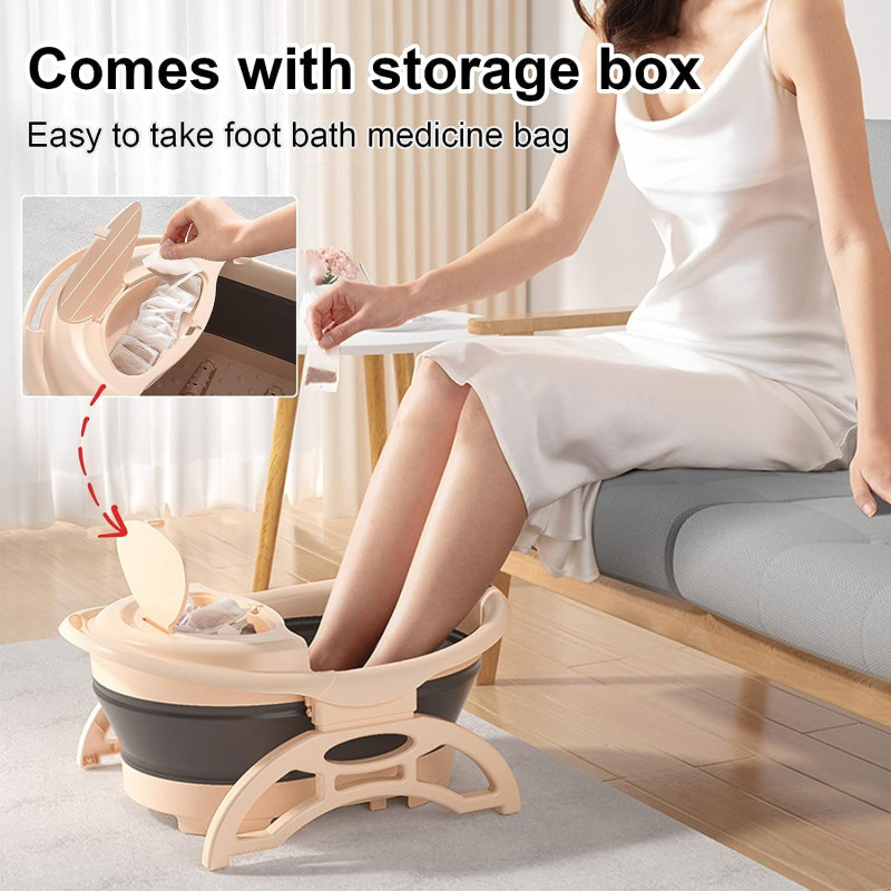 Масажна ванна для ніг 50х41х42 см, для педикюру LY-64 Вeige