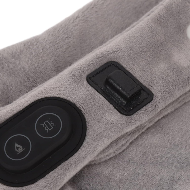 Масажер з підігрівом для шиї вібромасажний Calm Heat Massaging Neck Wrap USB Gray
