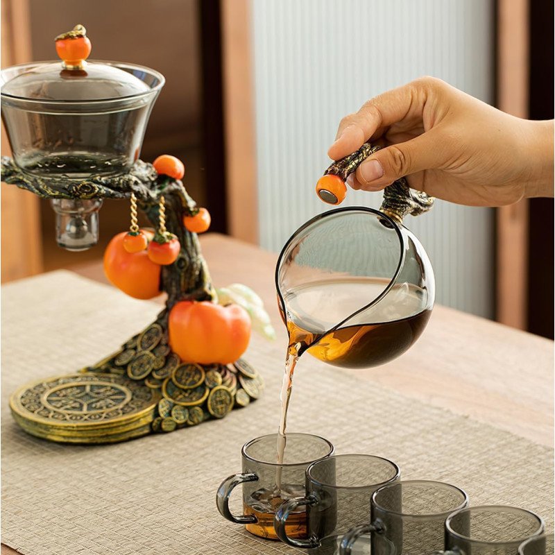 Чайник заварювальний з термоскла з фільтром Easy TEA (ET1211) 850 ml Multicolor