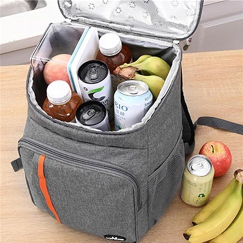 Герметичний рюкзак-холодильник термосумка для пікніка, подорожей та кемпінгу FT-9877 Grey