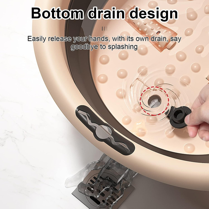 Масажна ванна для ніг 50х41х42 см, для педикюру LY-64 Вeige