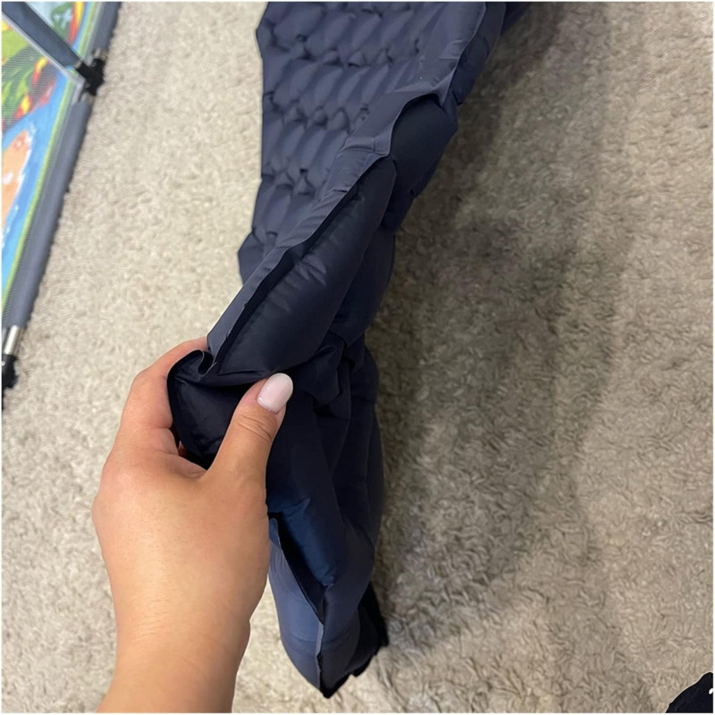 Надувной водонепроницаемый матрас каремат 190х58х5см для кемпинга и туризма EC-7865 Green