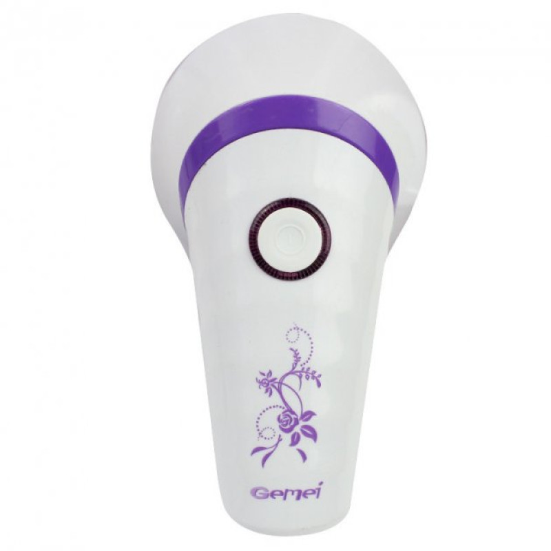 Бездротова машинка для видалення катишків акумуляторна Gemei GM 335 White/Violet