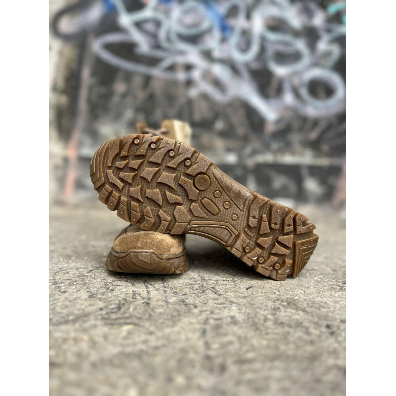 Берці тактичні чоловічі Light Boots 42 (28 см) Весна/Літо шкіра та кордура черевики легкі (Койот-Піксель)