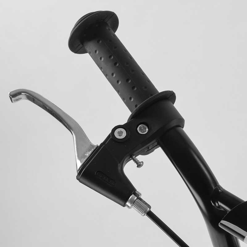 Самокат міський двоколісний з великими надувними колесами 12" для дітей від 3 років Corso CR-T 3029 Білий/Чорний