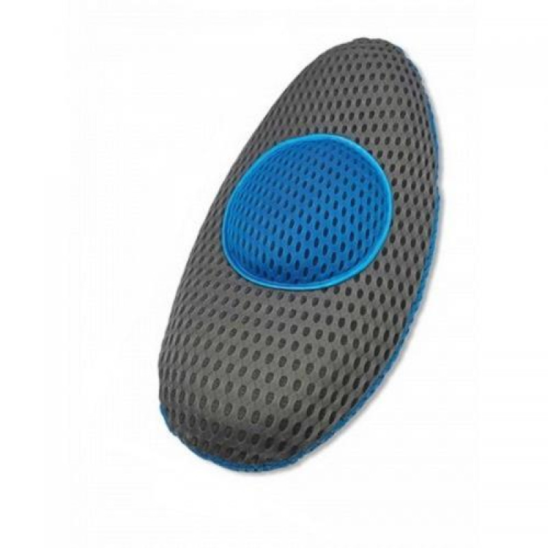 Подушка ортопедична поперекова Back Support Pillow Comfy Curve з ефектом пам'яті Grey/Blue
