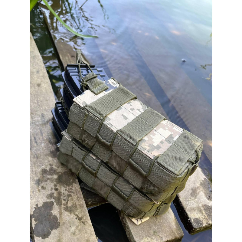 Підсумок для двох магазинів Ак з кріпленням Molle Піксель