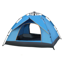 Автоматичний туристичний намет 4-х місний для кемпінгу з козирком Autocamp 200х200х135см AC-1902 Blue