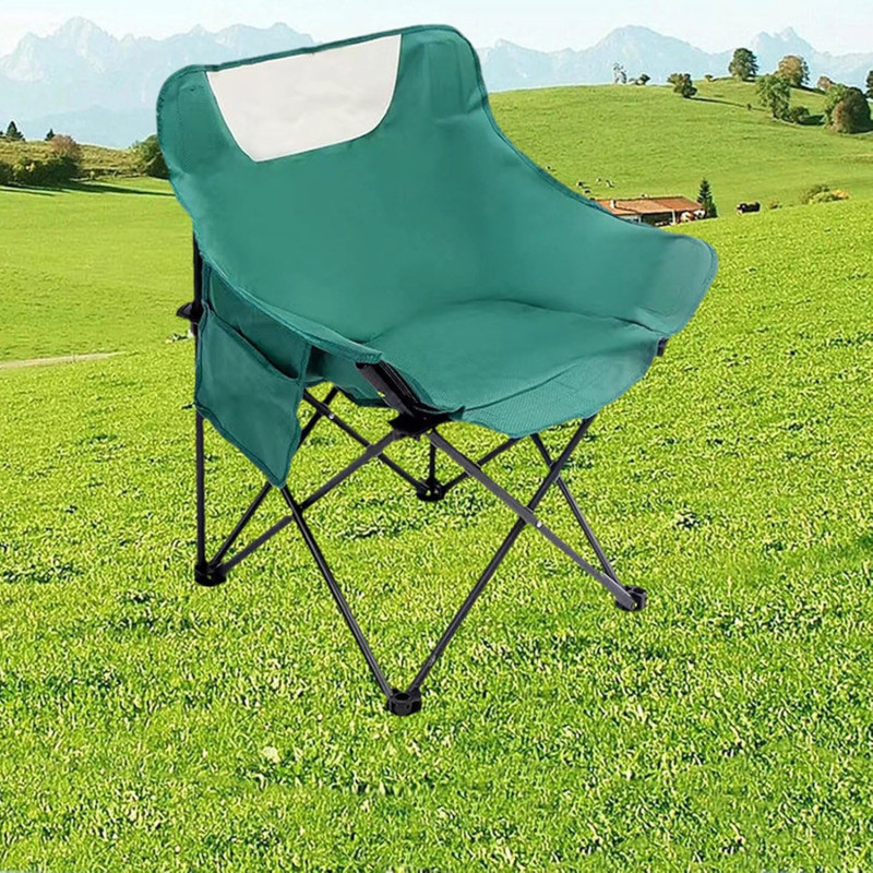 Складаний стілець туристичний зі спинкою 46х46х66см Easy Camping (EC-1214) Green Складаний стілець туристичний зі спинкою 46х46х66см Easy Camping (EC-1214) Green