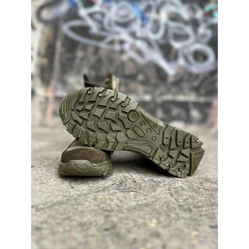 Берці тактичні чоловічі Light Boots 40 (26.5 см) Весна/Літо шкіра та кордура черевики легкі (Олива-Піксель)