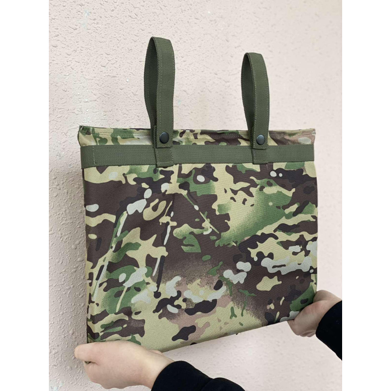 Каремат для сидіння Оксфорд 600D з наповнювачем ізолон та кріпленням MOLLE на пояс 32x42x2,5см Мультикам