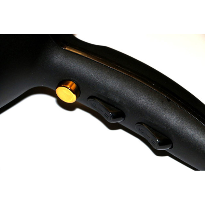 Фен для волосся з функцією іонізації, потужним мотором та 3 режимами Gemei GM-1763 2400Вт Чорний