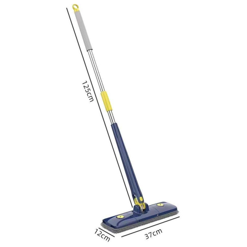 Швабра для миття підлог та вікон з віджимом та телескопічною ручкою мікрофібра MOP 2039 Синій Швабра для миття підлог та вікон з віджимом та телескопічною ручкою мікрофібра MOP 2039 Синій