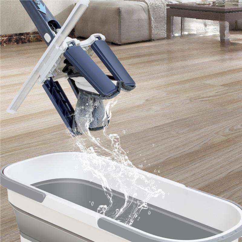 Швабра для миття підлог та вікон Типу "H" з віджимом мікрофібра Синій Швабра для миття підлог та вікон Типу "H" з віджимом мікрофібра Синій