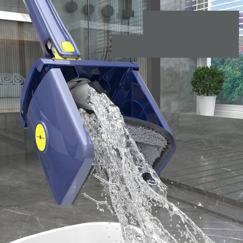 Швабра для миття підлог та вікон з віджимом та телескопічною ручкою мікрофібра MOP 2039 Синій Швабра для миття підлог та вікон з віджимом та телескопічною ручкою мікрофібра MOP 2039 Синій