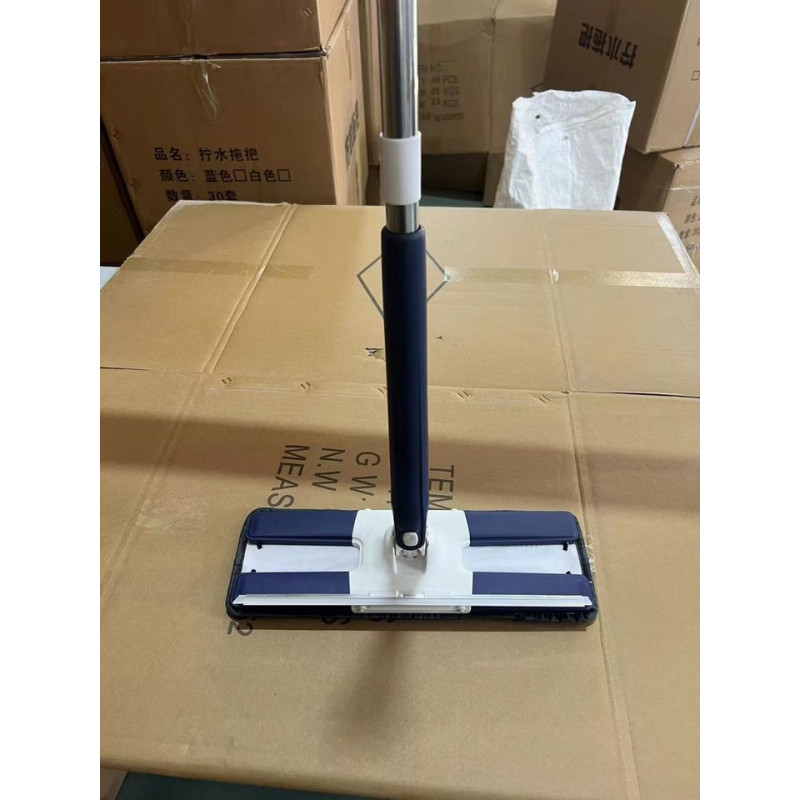 Швабра для миття підлог та вікон Типу "H" з віджимом мікрофібра Синій Швабра для миття підлог та вікон Типу "H" з віджимом мікрофібра Синій