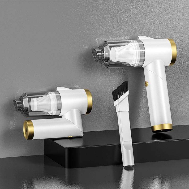 Автомобільний бездротовий пилосос 120Вт з акумулятором 4000мАч складний USB 5V-8.4V Q8 Білий