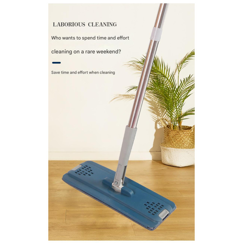 Комплект швабра з відром Clean Pro Mop із системою авто-віджиму для швидкого прибирання CM-1210 Blue