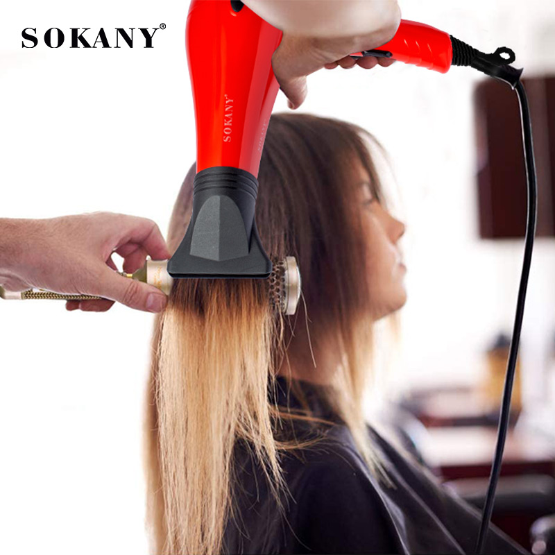 Професійний фен з 2 температурними режимами та іонізацією SOKANY SK-174 2200Вт Red