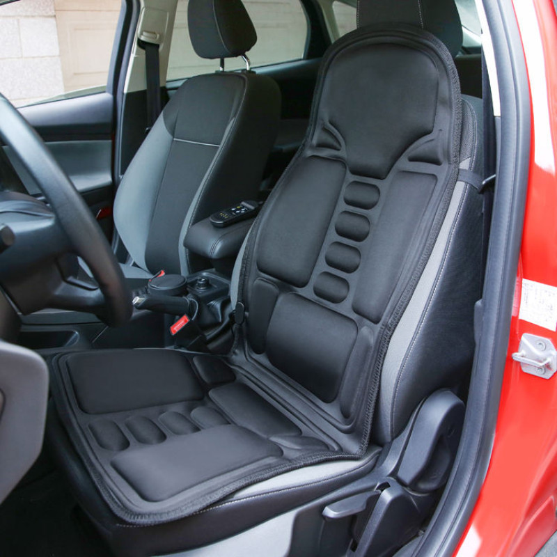 Масажне накидка на крісло з підігрівом Massage Armchair та пультом для автомобіля та будинку 5 програм 12/220V 116х47см LY54 Black